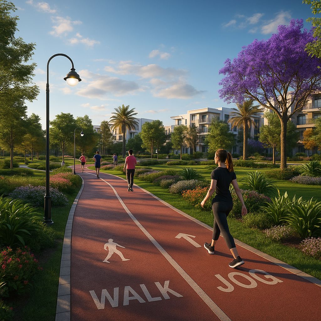 ممشى رياضي وحدائق مفتوحة